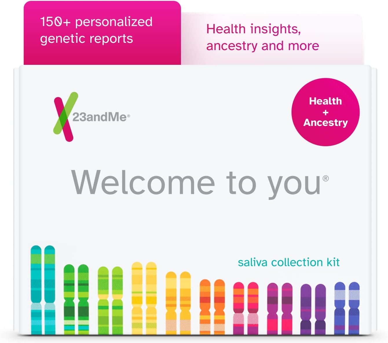 Get the 23andMe Health + Ancestry Service: Personal Genetic DNA Test Including Health Predispositions, Carrier Status, Wellness, and Trait Reports test kit, regularly $199.00 USD, now for just $99.00 USD!