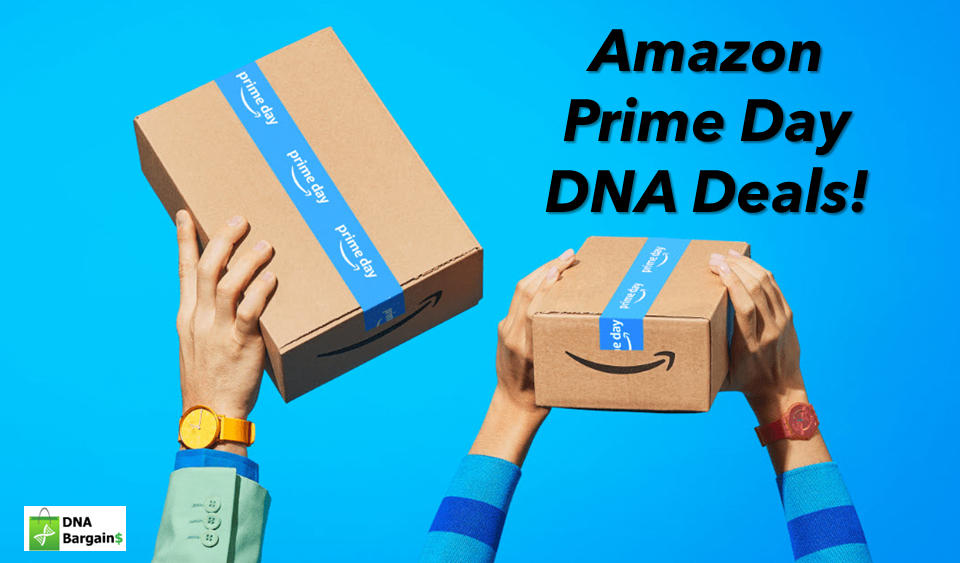 If you've been waiting for a great sale on DNA test kits from vendors like 23andMe, AncestryDNA, and FamilyTreeDNA, and others ... your best bet is to check out the DNA deals during Amazon Prime Day 2023. Starting today July 11th and through tomorrow, July 12th, you can save 50% OR MORE on these popular DNA test kits! BONUS: get FREE SHIPPING with your Amazon Prime Membership!