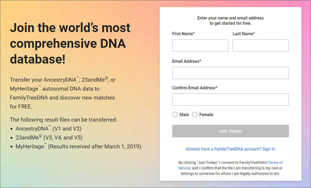 When it comes to DNA and genealogy, FISH IN MANY PONDS! UPLOAD your DNA test result data it to another DNA site such as FamilyTreeDNA in order to get more matches and gain greater insights into the data. NOW through 31 August, you can unlock ALL PREMIUM FEATURES of the Autosomal Data Upload for just $10 USD (regular price is $19 USD) during the FamilyTreeDNA Sale. And get ready to make some REAL PROGRESS with your DNA test results! 